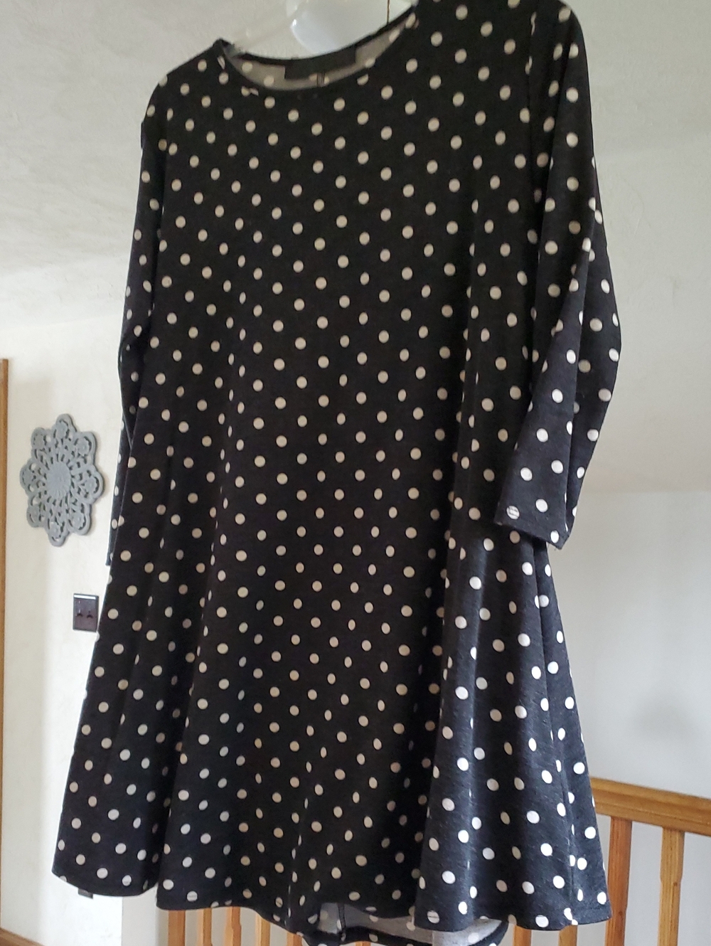 Fawless Classic Black Polka Dot Swing Top - Unbranded